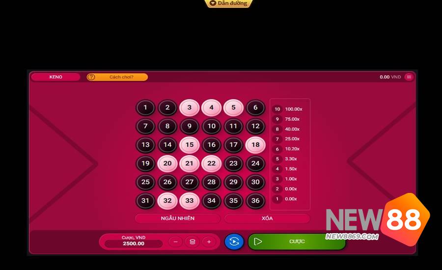 Chơi Keno theo kiểu lớn – nhỏ