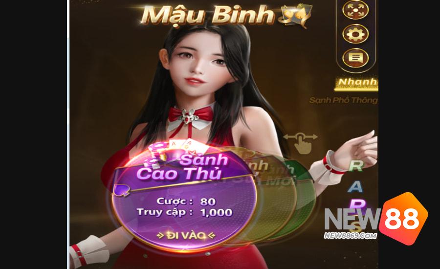 Các chiến thuật xếp bài Mậu binh online NEW88 thu thưởng 