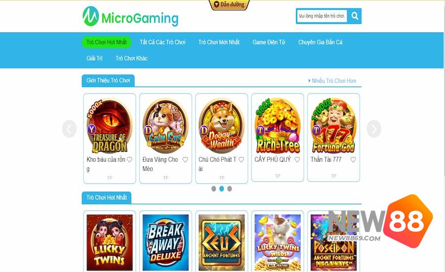 Vì sao nên chơi tại sảnh Microgaming ở nhà cái New88?
