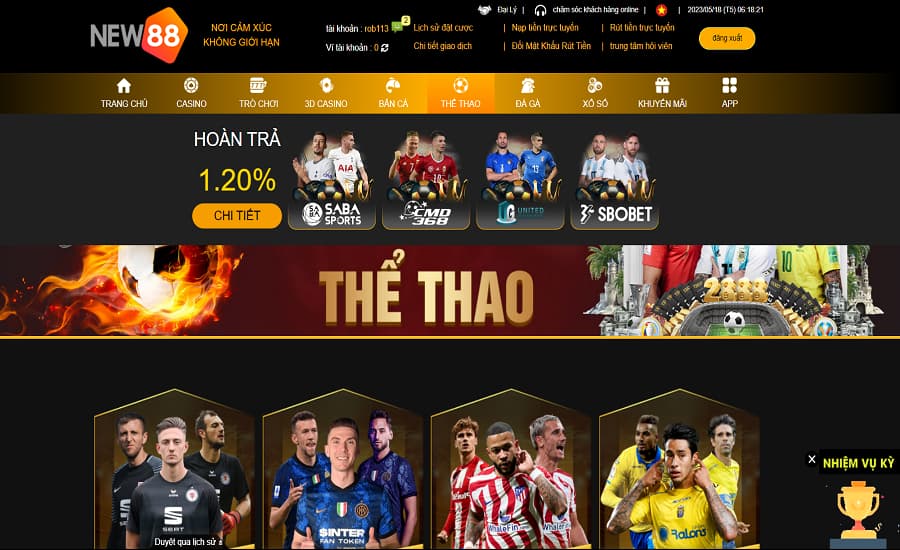 Tham gia đặt cược EURO tại NEW 88