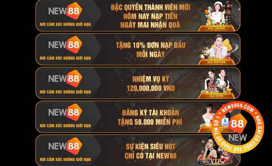 New88vi khuyến mãi chào hè cực hot