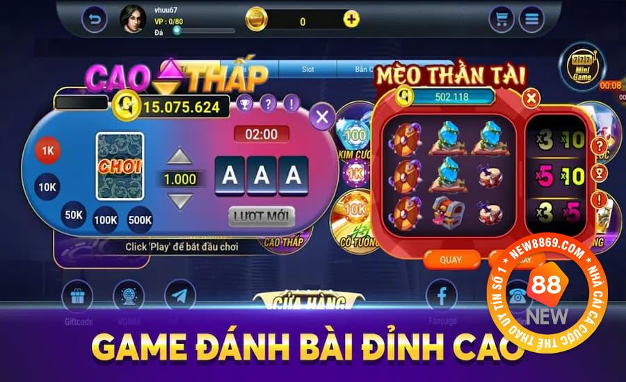 Kho tàng game mở rộng tại sảnh game Nổ hũ