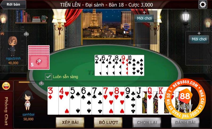 Game tiến lên đầy thu hút và độc đáo